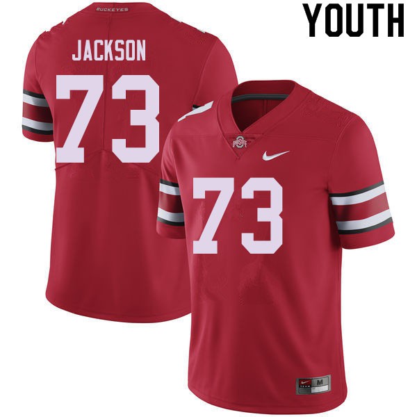 Ohio State Buckeyes #73 Jonah Jackson Youth Player Jersey Red